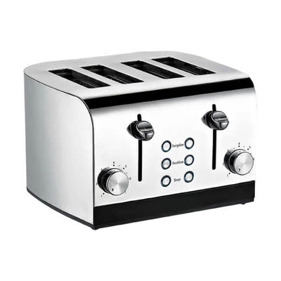 Rgv toast express 4 tostapane 4 fette con pinze removibile, 7 livelli di doratura e funzione scongelamento