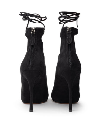 ALAIA Sandali scamosciati open toe con tacco Alaia da donna