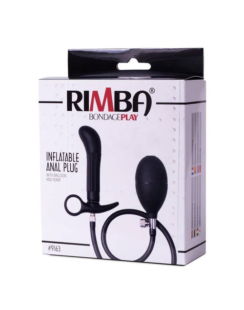 Rimba BondagePlay Plug Anale Gonfiabile con Pompa Nero