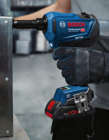 Rivettatrice BOSCH GRG 18V-16 C (2 x 4,0 Ah ProCORE + GAL18V-40 + L-Boxx 136)
