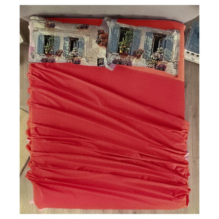 Riviera Completo Lenzuola Matrimoniale High Lights Flowers - Passarelli Biancheria