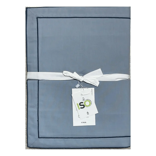 Riviera Completo Lenzuola Matrimoniale in Madapolam con Burdon Milo S100 - Passarelli Biancheria