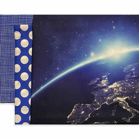 Riviera Completo Lenzuola per Letto Singolo Sky World Pois D20 - Passarelli Biancheria