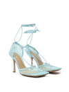 Bottega Veneta Sandali Rete Stretch in Azzurro da donna