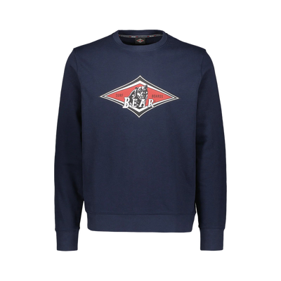 Felpa Bear Crew Neck Big Logo sky captain