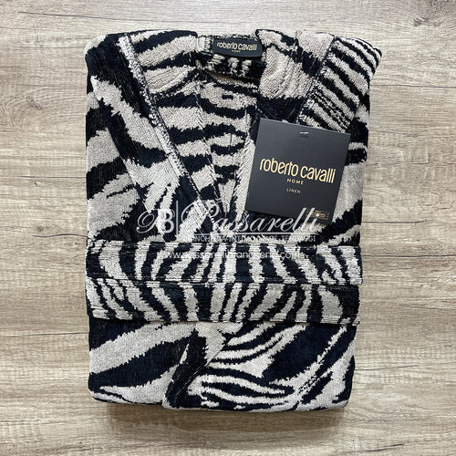 Roberto Cavalli Accappatoio Unisex in spugna 100% cotone Spider 2411S100