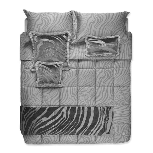 Roberto Cavalli Home Copriletto Trapuntato Matrimoniale Macro Zebrage S385 - Passarelli Biancheria