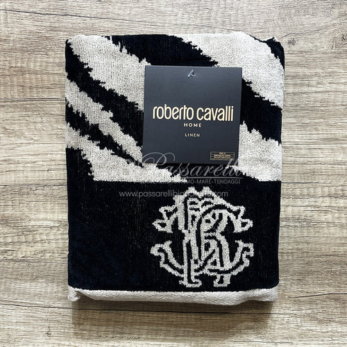 Roberto Cavalli Set Asciugamani in spugna 100% cotone Zebra 2411S32