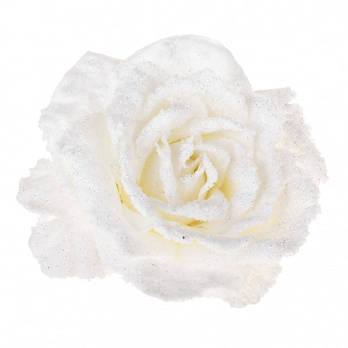 Spillone Rosa chiudi pacco per Alberi e Ghirlande natalizie h 15 cm