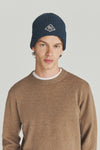 Roy Roger’s Cappello beanie unisex in maglia a coste blue navy