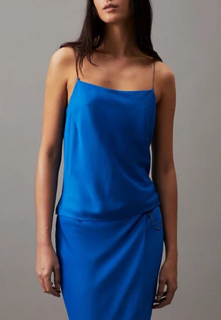 calvin klein CANOTTA REC CDC METAL DETAIL CAMI TOP da donna