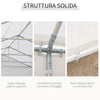 gazebo giardino esterno struttura completa 10x6m per feste sagre eventi cerimonie ristorante pub bar Tendone copertura con Pareti Rimovibili Porte e 6 Finestre armadio Bianco F100110-047WA