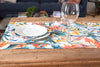 Runner da tavola in cotone stampa digitale dai colori vivi ed intensi lavabile in lavatrice made in Italy TROPICI
