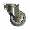 Ruota 125x30 mm con supporto inox