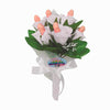 Bouquet di fiori bianchi da sposa per la festa sexy di addio al nubilato con pisellini hot party gadget per adulti 18+