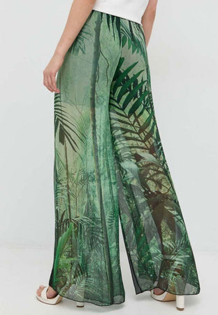 GUESS PANTALONE ROXAN WIDE LEG PANT da donna