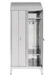 Armadio spogliatoio in acciaio inox AISI 304 a 2 posti a 4 ante cm. 95x50x215h