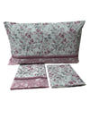Completo Lenzuola Singolo Fiori in Cotone Made in Italy