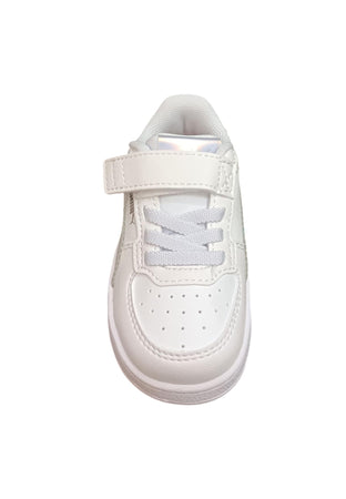 Scarpe sneakers Bambini e ragazzi PUMA CAVEN  bianco-cangiante laccio elastico e velcro