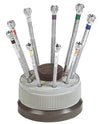 Kit 9 giraviti su base girevole / Rotating base 9 screwdrivers kit