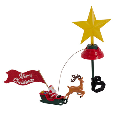 Puntale per albero di Natale con luci Led, movimento e musica per decorazioni natalizie