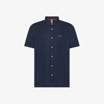 Sun68 Camicia uomo shirt linen beach s/s