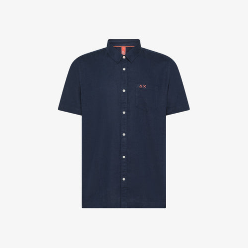 Sun68 Camicia uomo shirt linen beach s/s