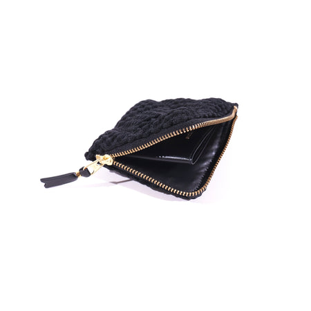 COMME DES GARCONS WALLET Fat Tortoise Wallet in Black da donna