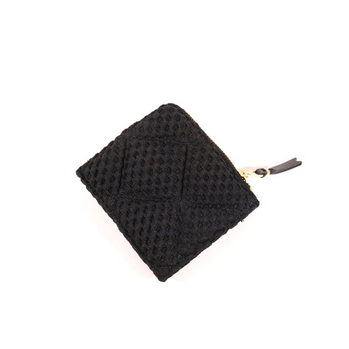 COMME DES GARCONS WALLET Fat Tortoise Wallet in Black da donna