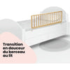 SAFETY 1ST, Sponda per letto in legno naturale, 110 cm compatibile con letti più grandi di 160 cm, eco-responsabile, 100% legno FSC
