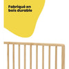 SAFETY 1ST, Sponda per letto in legno naturale, 110 cm compatibile con letti più grandi di 160 cm, eco-responsabile, 100% legno FSC