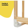 SAFETY 1ST, Sponda per letto in legno naturale, 110 cm compatibile con letti più grandi di 160 cm, eco-responsabile, 100% legno FSC
