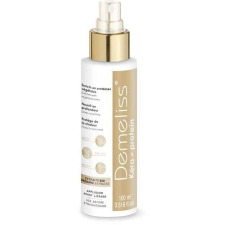 SAINT ALGUE Demeliss TITANIO Raddrizzatore a vapore Love Edition Cassa ROSA ORO + Trattamento nutriente 100 ml Kera-PROTEIN