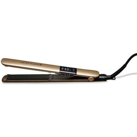 SAINT ALGUE 3963 - Piastra per capelli Demeliss GOLD - Rivestimento in ceramica - Piastre flottanti ultrasottili - Da 150 a 230  C - Nero / Oro