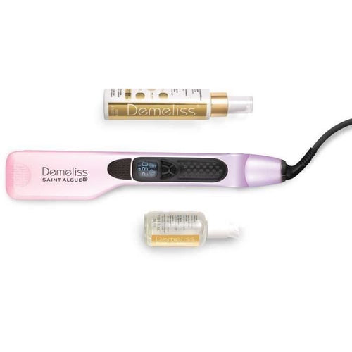 SAINT ALGUE 3964 - Set Demeliss TITANIUM Dreams Edition - Piastra a vapore + Trattamento nutriente Kera-Protein 100ml + Trattamento siero 50ml