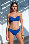 SALSEDINE | Bikini ferretto con drappeggio + slip fianco 7cm