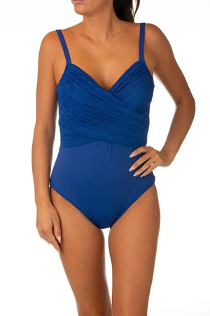 SALSEDINE | Costume intero con drappeggio coppa C