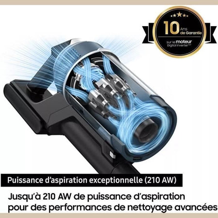 Samsung Jet 95 Complete - Aspirapolvere senza fili - 210 airwatt - 2,5 kg - 3 spazzole motorizzate