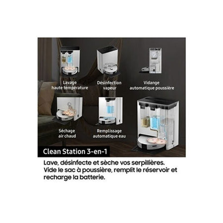 Robot aspirapolvere Samsung Jet Bot Combo VR7MD96B14G - Bianco - Garanzia 2 anni