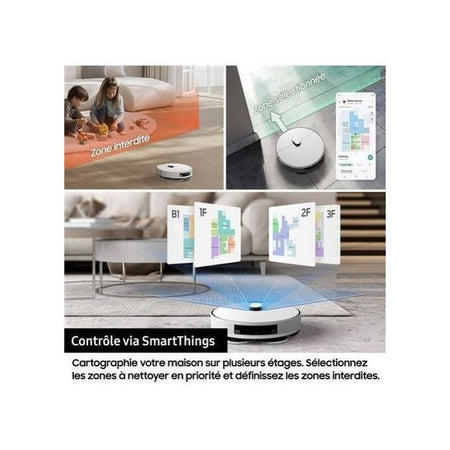 Robot aspirapolvere Samsung Jet Bot Combo VR7MD96B14G - Bianco - Garanzia 2 anni