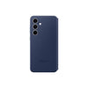 Custodia Smart View per Galaxy S24 FE con porta carte, blu