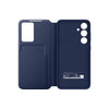 Custodia Smart View per Galaxy S24 FE con porta carte, blu