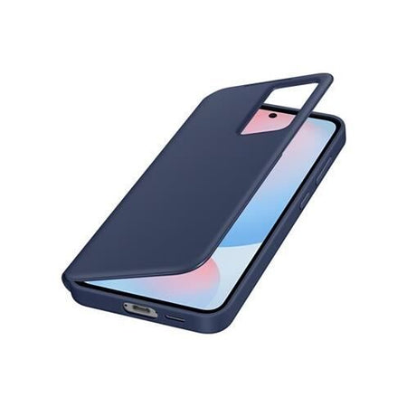 Custodia Smart View per Galaxy S24 FE con porta carte, blu