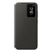 Custodia Smart View per Galaxy S24 FE con porta carte, nera