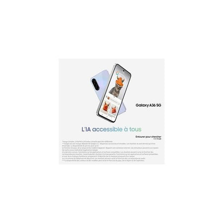Smartphone Samsung Galaxy A36 6.7 5G Nano SIM 128 GB Nero