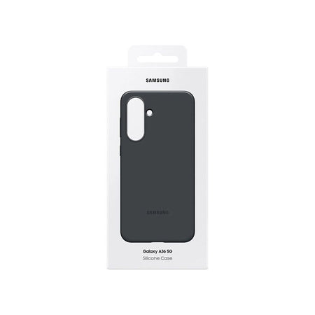 Custodia in silicone nero per Galaxy A36 5G