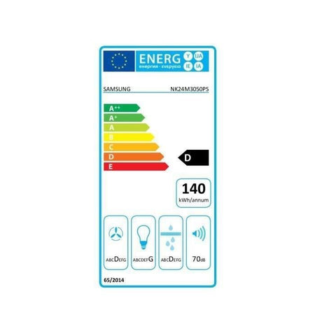 SAMSUNG NK24M3050PS - Cappa a parete decorativa - 60 cm - Grigio