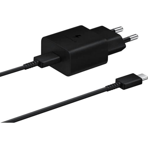 Caricabatterie da rete USB C da 15 W + cavo USB C - 15 W - SAMSUNG - Nero