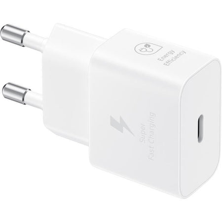 Caricabatterie rapido SAMSUNG Sector - USB C da 25 W (con cavo) - Bianco