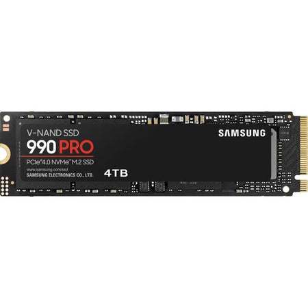 SAMSUNG - 990 PRO - SSD interno - 4 TB - PCIe 4.0 - NVMe 2.0 - M2 2280 - Fino a 7450 MB/s (MZ-V9P4T0BW)